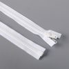 YKK® #10 Separating Locking Double Pull White Zipper 96″